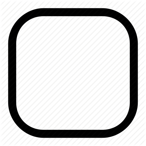 Rounded, Square Icon