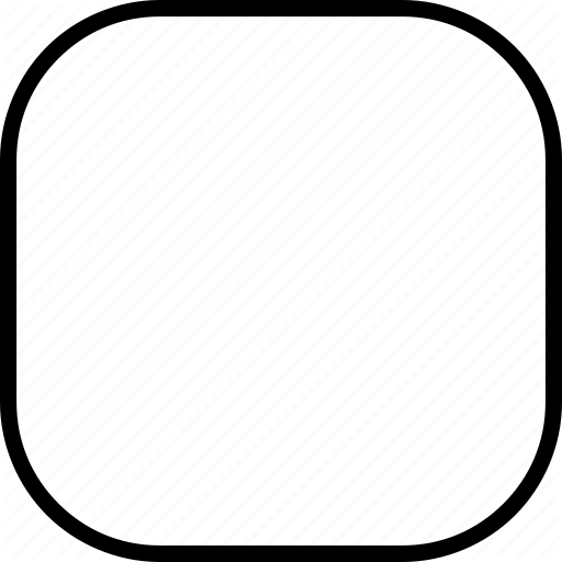 Blank, Empty, Outline, Rectangle, Shape, Square Icon