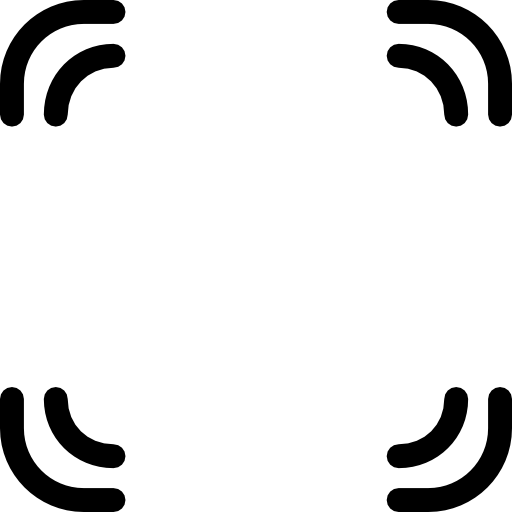 Focus Lines Of Four Angles Of A Square