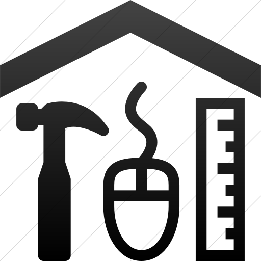 Simple Black Gradient Iconathon Maker Space Icon