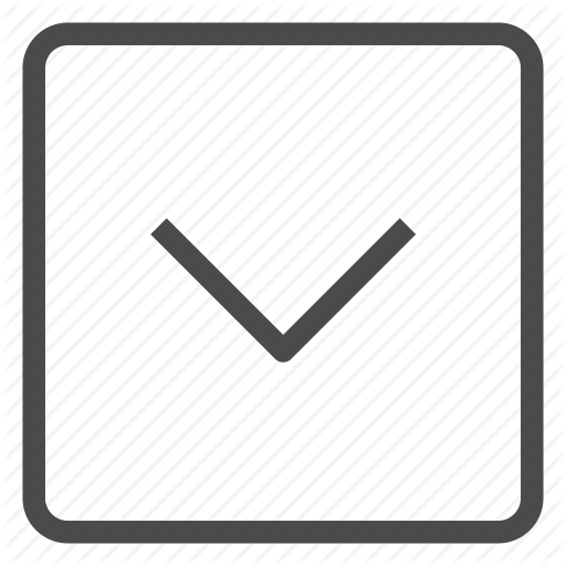 Chevron, Down, Square Icon