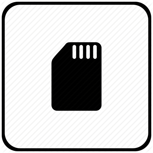 Border, Card, Phone, Rounded, Sim, Square Icon