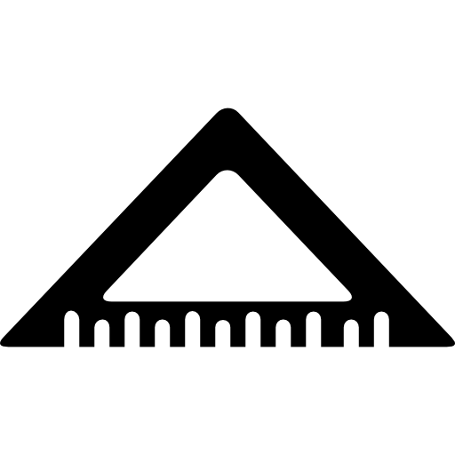 Set Square Triangle Icons Free Download