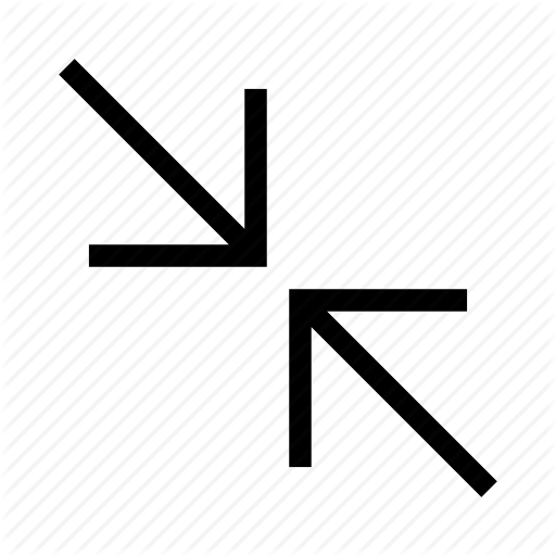 Arrow, Inside, Shrink, Size, Smaller, Squeeze Icon
