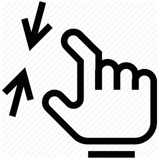 Arrows, Compress, Finger, Hand, Minimize, Pinch, Squeeze Icon