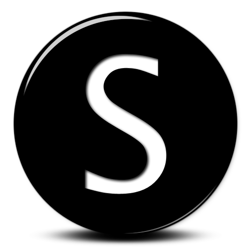 Capital Letter S Beautiful Black Lettering, S Icon