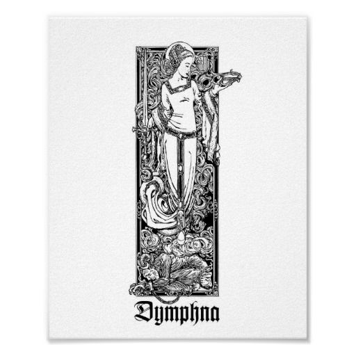 St Dymphna Of Gheel X Print God