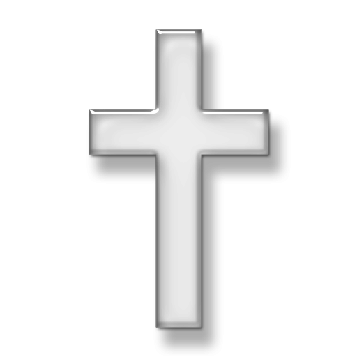 Cropped Transparent Glass Icon Culture Religion Cross