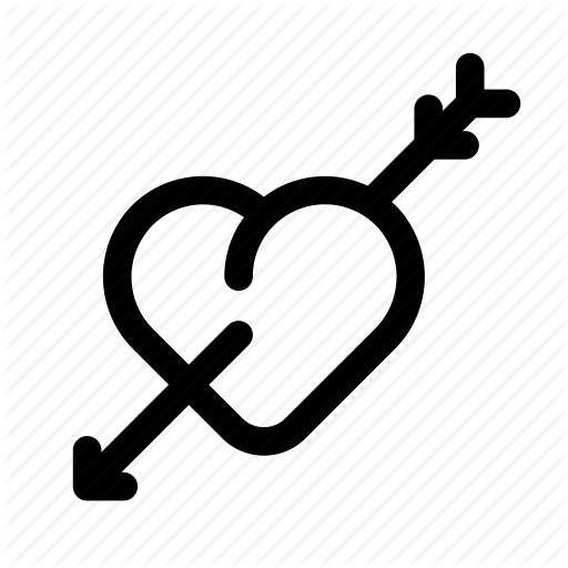 Arrow, Heart, Love, Lovely, St Valentine's Day, Valentine Icon