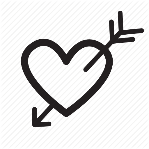 Arrow, Heart, Love, Romantic, St Valentine Icon