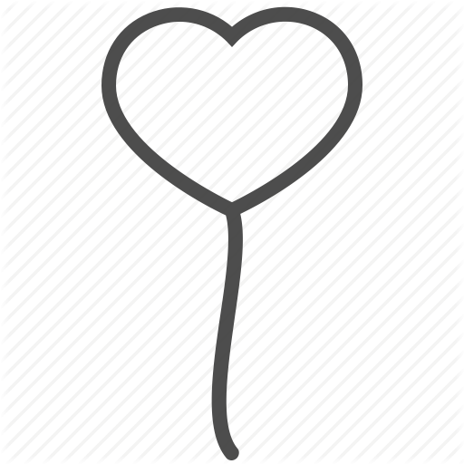 Ball, Balloon, Heart, Love, Saint Valentine, Valentine's Day Icon