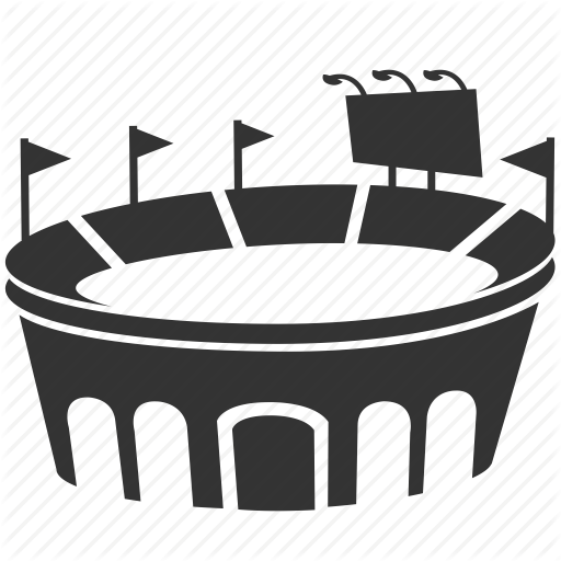 Arena, Building, Court, Sports, Stadium Icon