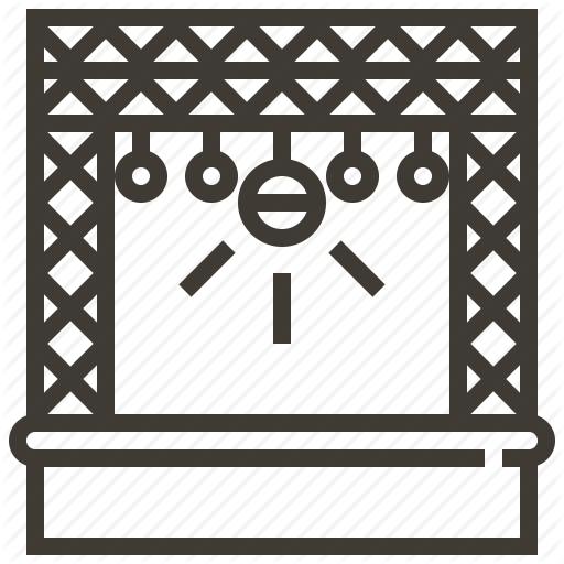 Buildings, Concert, Entertainment, Lights, Stage Icon