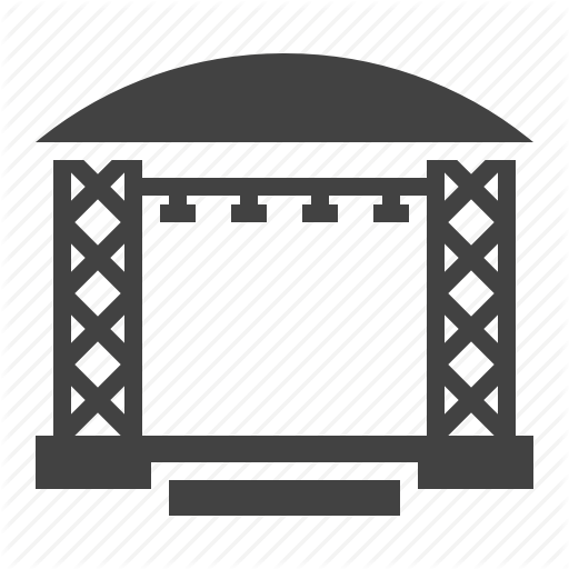 Construction, Festival, Stage, Staging Icon