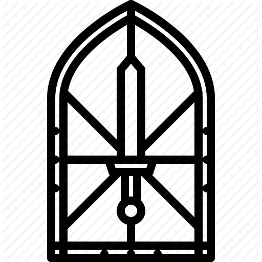 Fairy, Glass, Legend, Stained, Sword, Tale, Window Icon