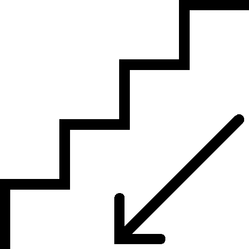 Household Stairs Down Icon Ios Iconset