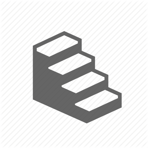 Building, Construction, Floor, House, Second, Staircase, Stairs Icon