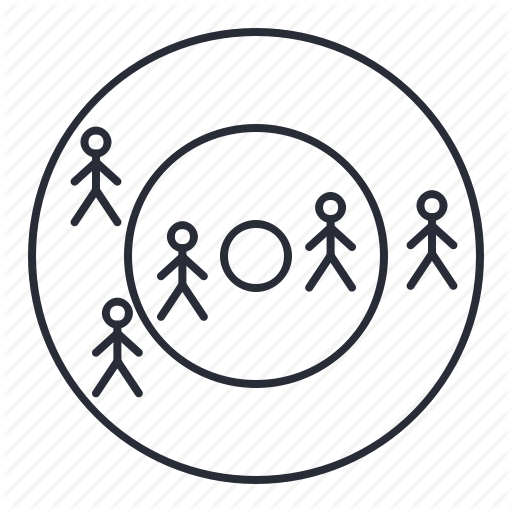 Design Thinking, Impact, Scope, Stakeholder Map, Target Icon