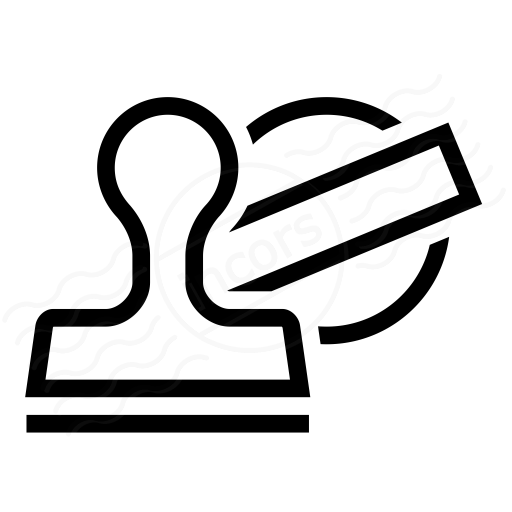 Iconexperience I Collection Rubber Stamp Icon