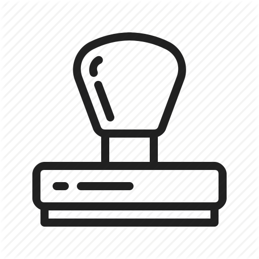 Office, Rubber, Stamp Icon