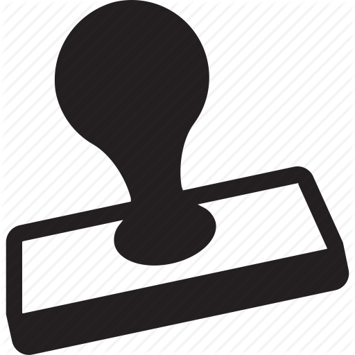 Business, Certificate, Miscellaneous, Rubber St Sign, Stamp Icon