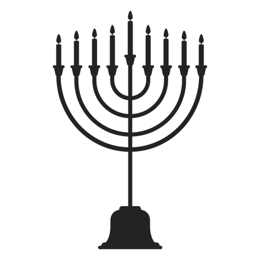 Hanukkah Menorah Candle Stand Icon