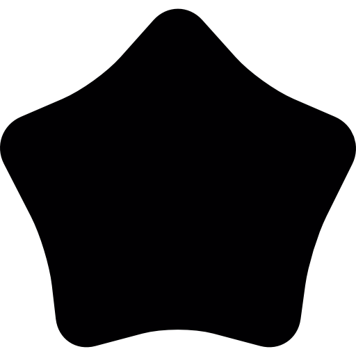 Black Star Rounded Icons Free Download