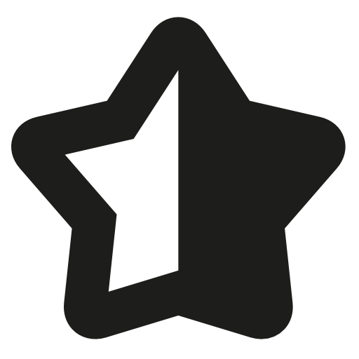 Half Black Half White Star Symbol Download Free Icons