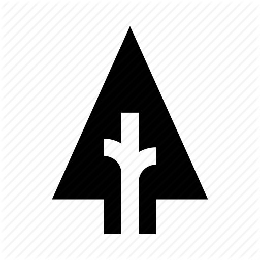 Forest, Nature, Plant, Tree, Triangular Icon