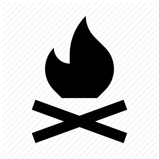 Bonfire, C Camping, Fire, Flame Icon