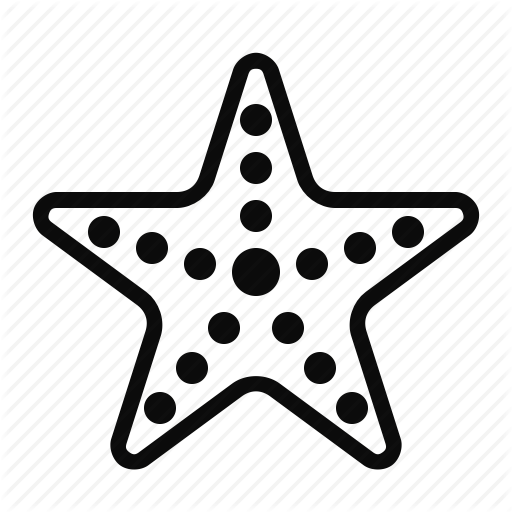 Fish, Sea, Star, Starfish Icon