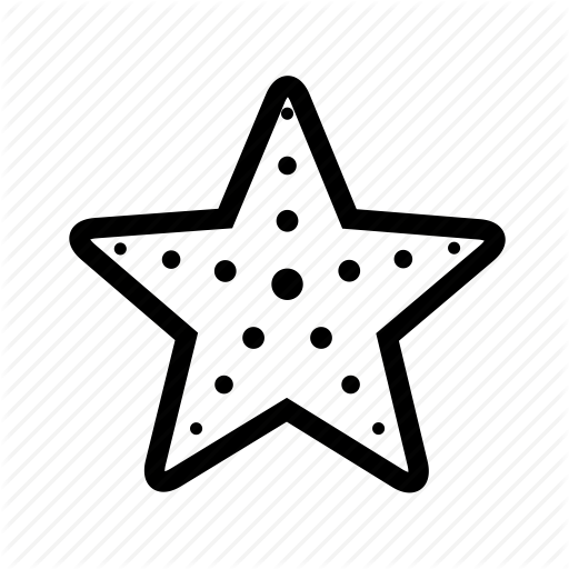 Beach, Sea, Star, Starfish Icon