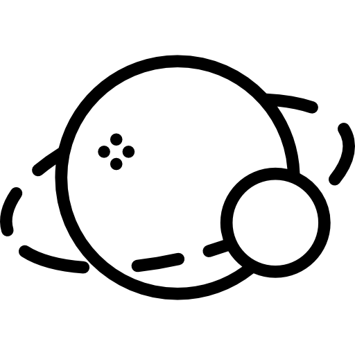 Planet With Satellite Icons Free Download