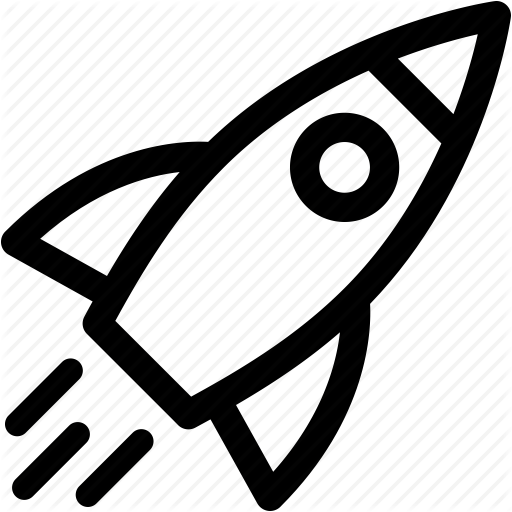 Launch, Power, Project, Quick, Rocket, Spaceship, Start Icon