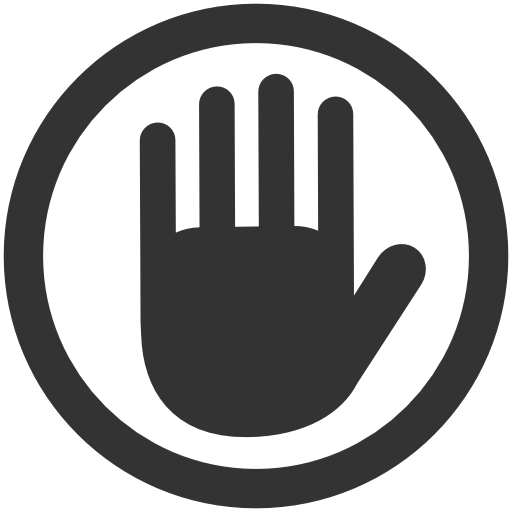 Private, Stop Icon