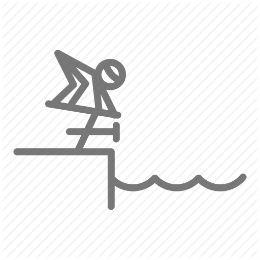 Competition, Lane, Pool, Race, Starting Block, Stroke, Swim Icon