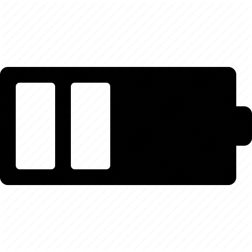 Bar, Bars, Battery, Charge, Status, Two, Usage Icon