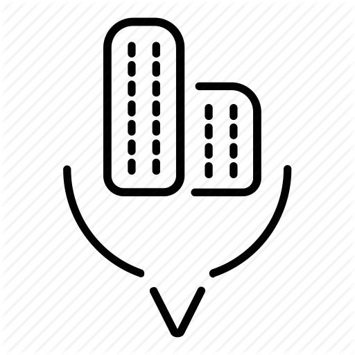 Hotel, Map, Night, Pin, Rest, Room, Stay Icon