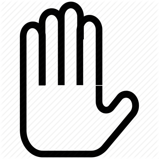 Calm Town, Hand, High Five, Just Stop, Palm Of Hand, Stay Away Icon