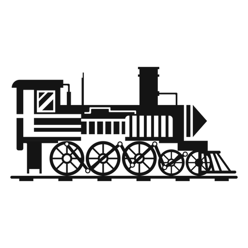 Steam Locomotive Pilot Silhouette