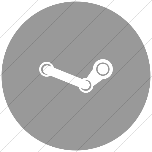 Flat Circle White On Light Gray Foundation Social