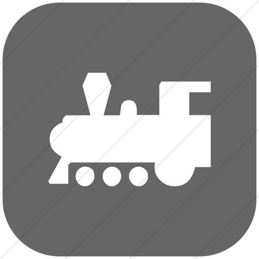 Flat Rounded Square White On Gray Classica Steam