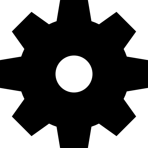 Cog Wheel Silhouette Icons Free Download