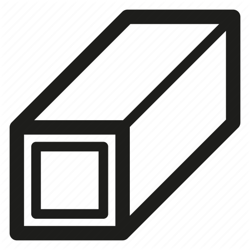 Metal, Pipe, Profile, Steel Icon