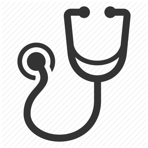 Diagnosis, Medical Care, Stethoscope Icon