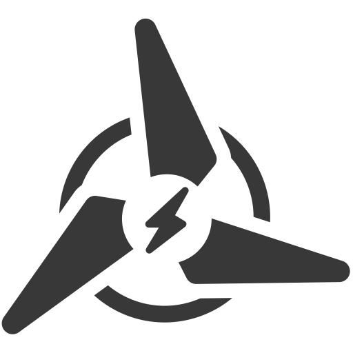 Wind Energy Icon Little Blue Marble