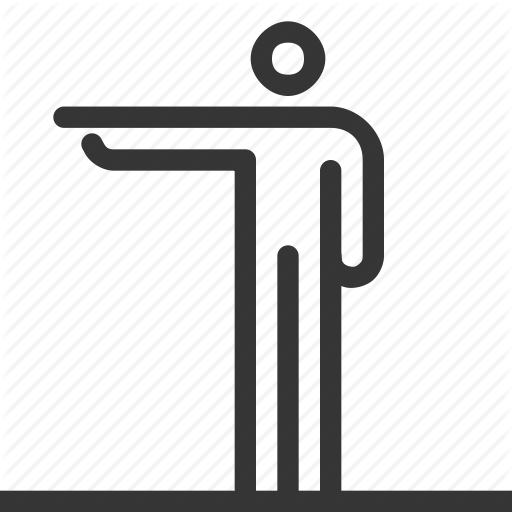 Body Language, Human, Left, Mimics, Person, Pointing, Stick Figure
