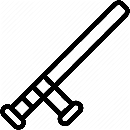 Baton, Investigation, Police, Stick Icon