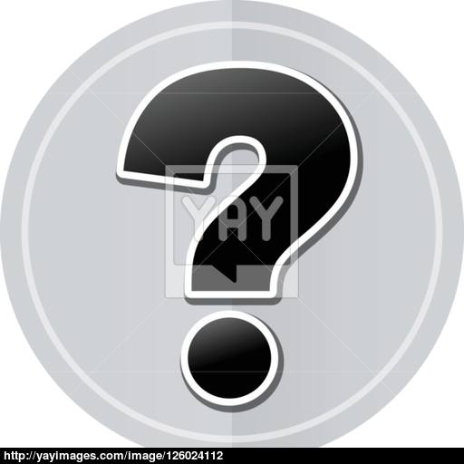 Interrogation Sticker Icon Vector