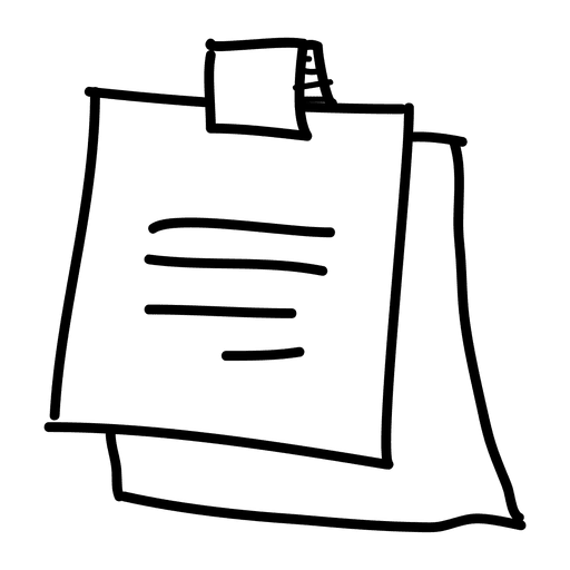 Sticky Note Hand Drawn Icon